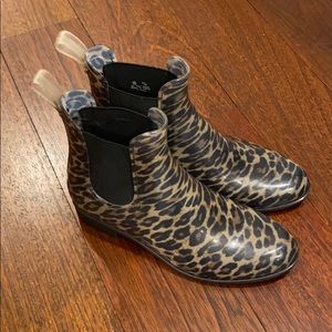 Sam Edelman Leopard Rain Boots